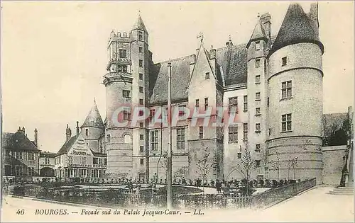 Cartes postales Bourges Facade Sud du Palais Jacques Coeur