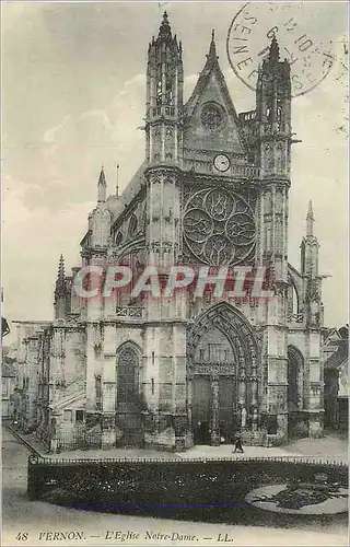 Ansichtskarte AK Vernon l'Eglise Notre Dame