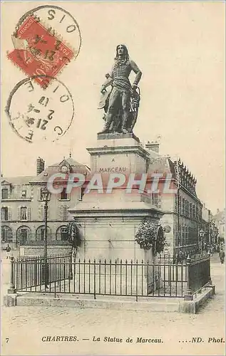 Cartes postales Chartres la Statue de Marceau