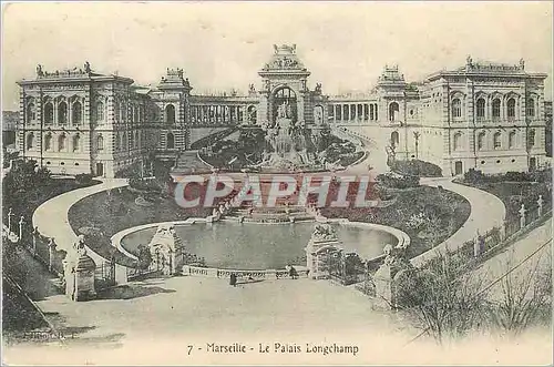 Cartes postales Marseille le Palais Longchamp