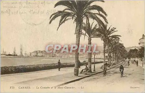 Cartes postales Cannes la Croisette et le Mont Chevalier Velo Cycle