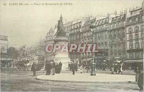 REPRO Paris IXe arr Place et Boulevard de Clichy