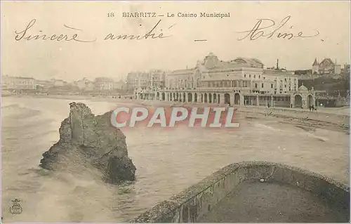 Cartes postales Biarritz le Casino Municipal