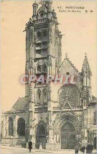 Ansichtskarte AK Pontoise Eglise St Maclou