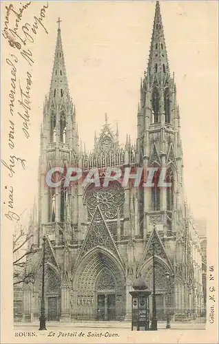 Cartes postales Rouen le Portail de Saint Ouen