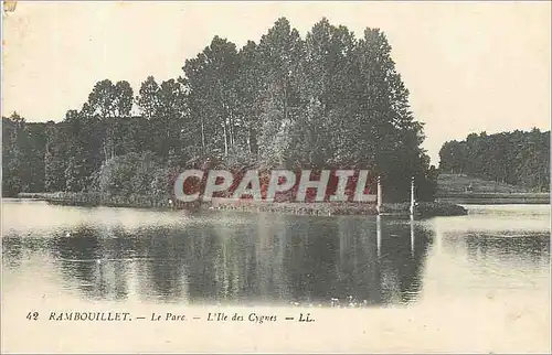 Cartes postales Rambouillet le Parc l'Ile des Cygnes