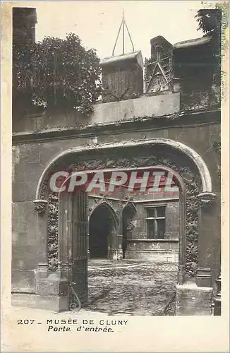 Cartes postales Musee de Cluny Porte d'Entree