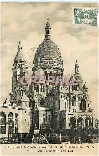 Cartes postales Basilique du Sacre Coeur de Montmartre