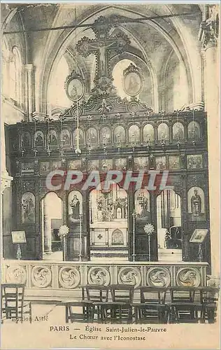 Ansichtskarte AK Paris Eglise Saint Julien le Pauvre le Choeur avec l'Iconostase