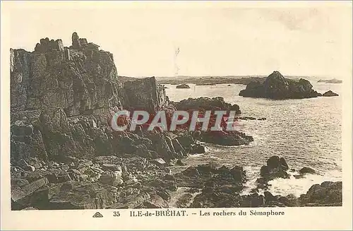 Cartes postales Ile de Brehat les Rochers du Semaphore