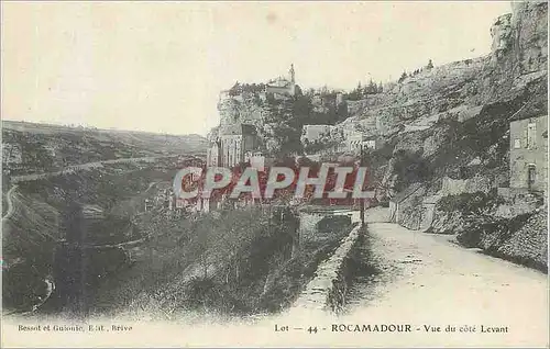 Cartes postales Rocamadour Vue du Cote Levant