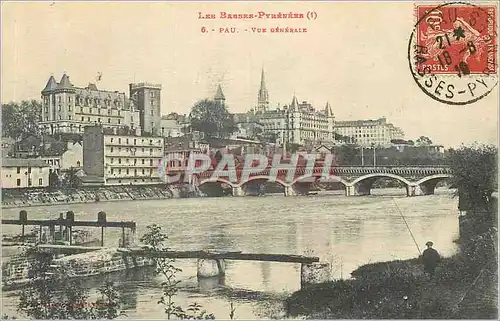 Ansichtskarte AK Pau Vue Generale les Basses Pyrenees