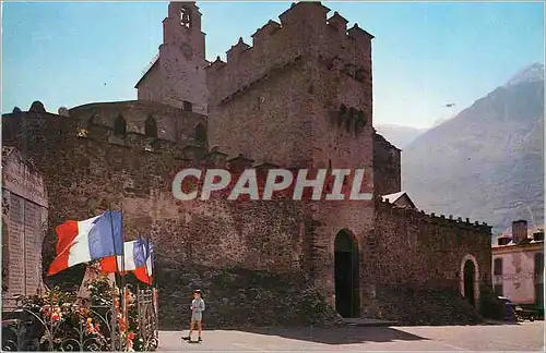 Moderne Karte Luz (Htes Pyrenees) Eglise des Templiers (XIIe siecle)