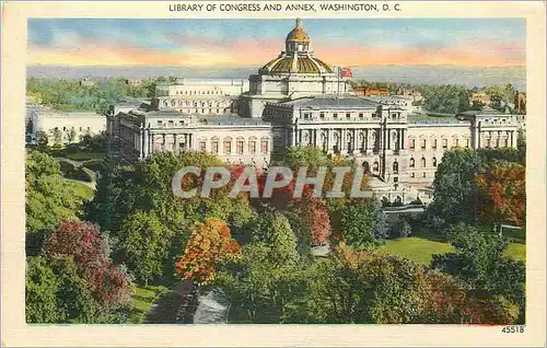 Ansichtskarte AK Washington D C Library of Congress and Annex