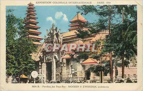Cartes postales Paris Exposition Coloniale Internationale Pavillon des Pays Bas