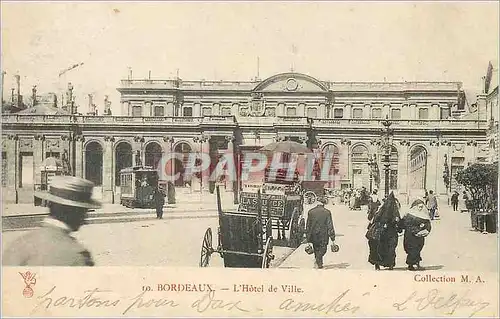 Cartes postales Bordeaux l'Hotel de Ville