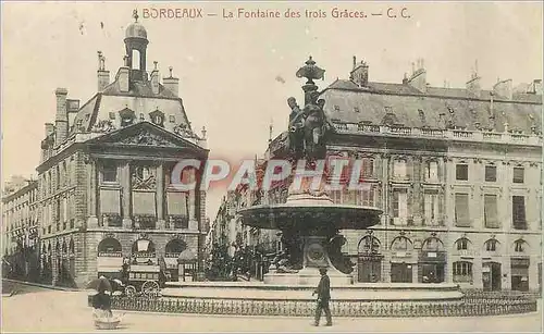 Cartes postales Bordeaux la Fontaine des Trois Graces