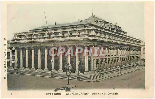Cartes postales Bordeaux le Grand Theatre Place de la Comedie
