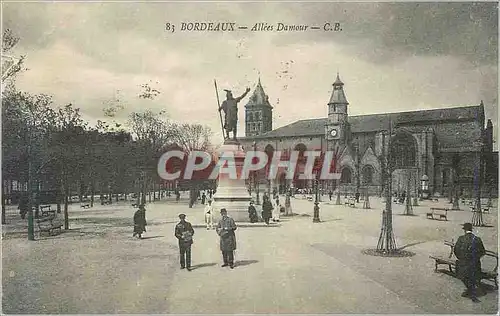 Cartes postales Bordeaux Allees Damour