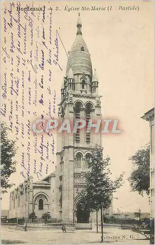 Ansichtskarte AK Bordeaux Eglise Ste Marie