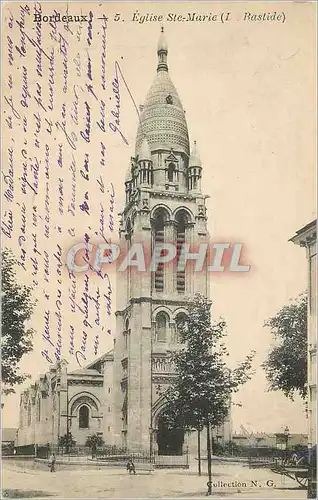 Cartes postales Bordeaux Eglise Ste Marie