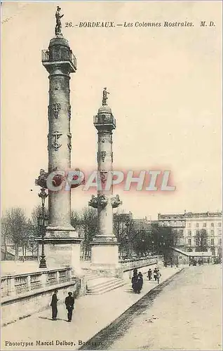 Cartes postales Bordeaux les Colonnes Rostrales