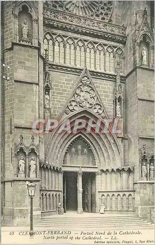 Ansichtskarte AK Clermont Ferrand Portail Nord de la Cathedrale