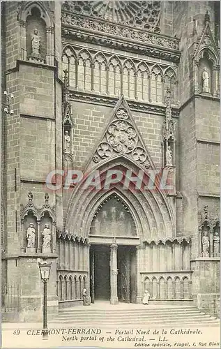 Cartes postales Clermont Ferrand Portail Nord de la Cathedrale
