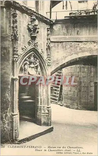 Cartes postales Clermont Ferrand Maison Rue des Chausselliers