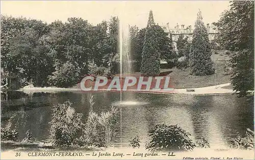 Cartes postales Clermont Ferrand le Jardin Lecoq
