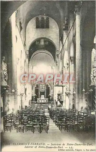 Cartes postales Clermont Ferrand Interieur de Notre Dame du Port