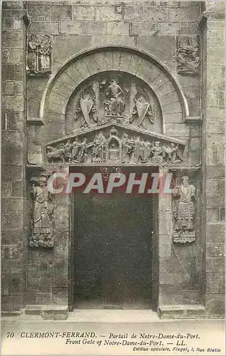 Ansichtskarte AK Clermont Ferrand Portail de Notre Dame du Port