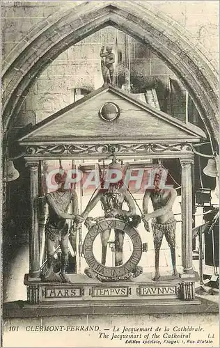 Cartes postales Clermont Ferrand le Jacquemart de la Cathedrale