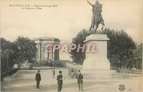 Ansichtskarte AK Montpellier Statue de Louis XIV