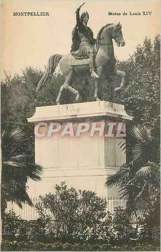 Ansichtskarte AK Montpellier Statue de Louis XIV