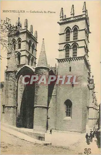 Ansichtskarte AK Montpellier Cathedrale St Pierre