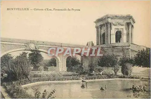 Cartes postales Montpellier Chateau d'Eau