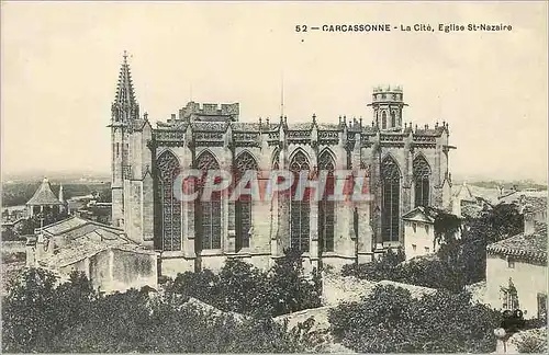 Cartes postales Carcassonne la Cite Eglise St Nazaire