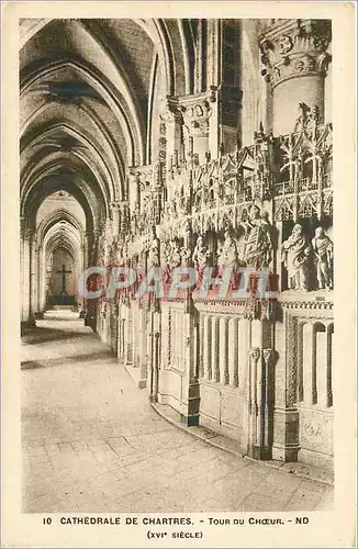 Ansichtskarte AK Cathedrale de Chartres Tour du Choeur