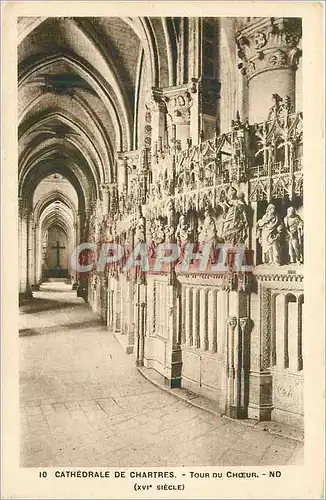 Cartes postales Cathedrale de Chartres Tour du Choeur