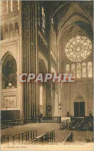 Cartes postales Chartres (E et L) Cathedrale Transept Cote Sud