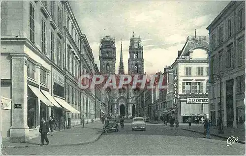 Cartes postales moderne Orleans la Rue Jeanne d'Arc Automobile