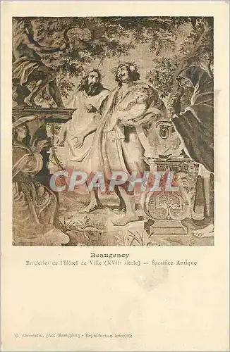Cartes postales Beaugency Broderies de l'Hotel de Ville (XVIIe siecle) Sacrifice Antique