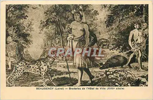 Cartes postales Beaugency (Loiret) Broderies de l'Hotel de Ville (XVIIe siecle)