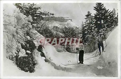 Cartes postales moderne Plateau du Revard la Savoie Pittoresque Col de la Feclaz Au fond le Margeriaz Ski