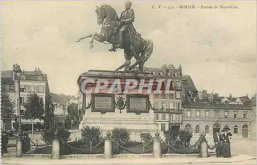 Ansichtskarte AK Rouen Statue de Napoleon 1er