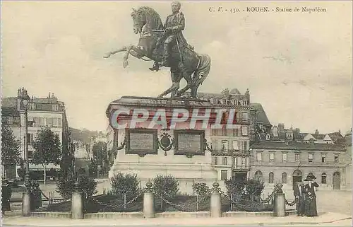 Cartes postales Rouen Statue de Napoleon 1er