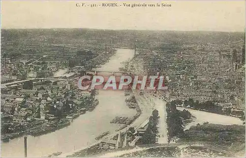 Ansichtskarte AK Rouen Vue Generale vers la Seine