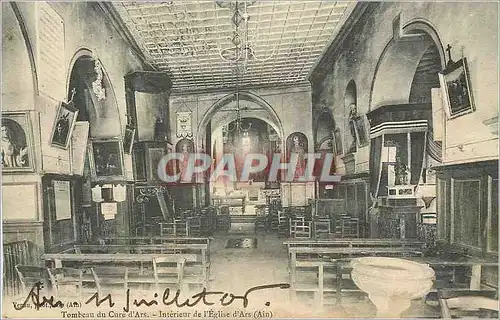 Cartes postales Interieur de l'Eglise d'Ars (Ain) Tombeau du Cure d'Ars