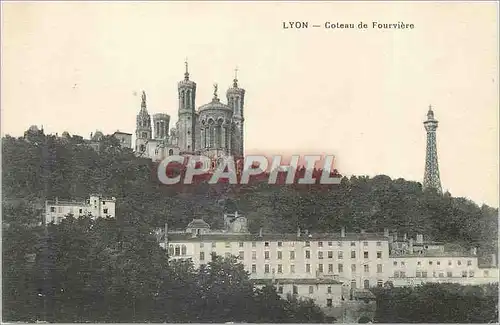 Cartes postales Lyon Coteau de Fourviere